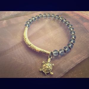 Handmade beaded stretch bracelet